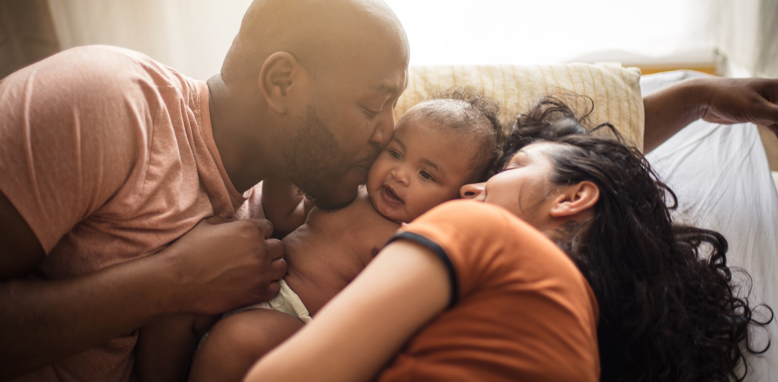 family in sunlight